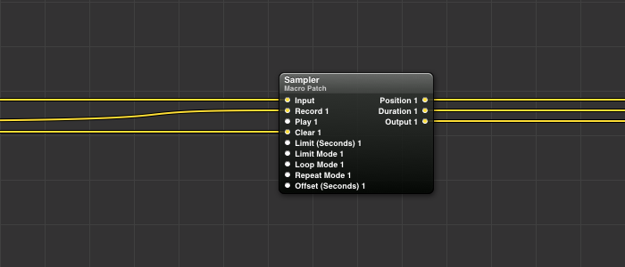 Sampler Patch in Quartz Composer
